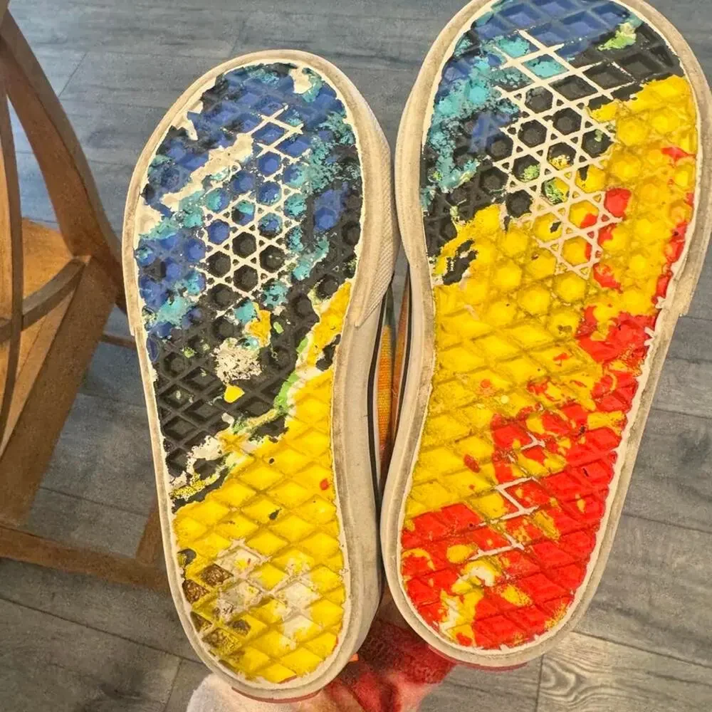 Vans x crayola multicoloured sneakers
